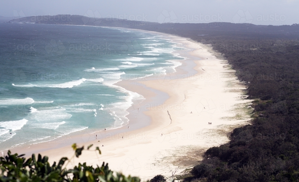 Overlooking the beach at Lennox Head - Australian Stock Image