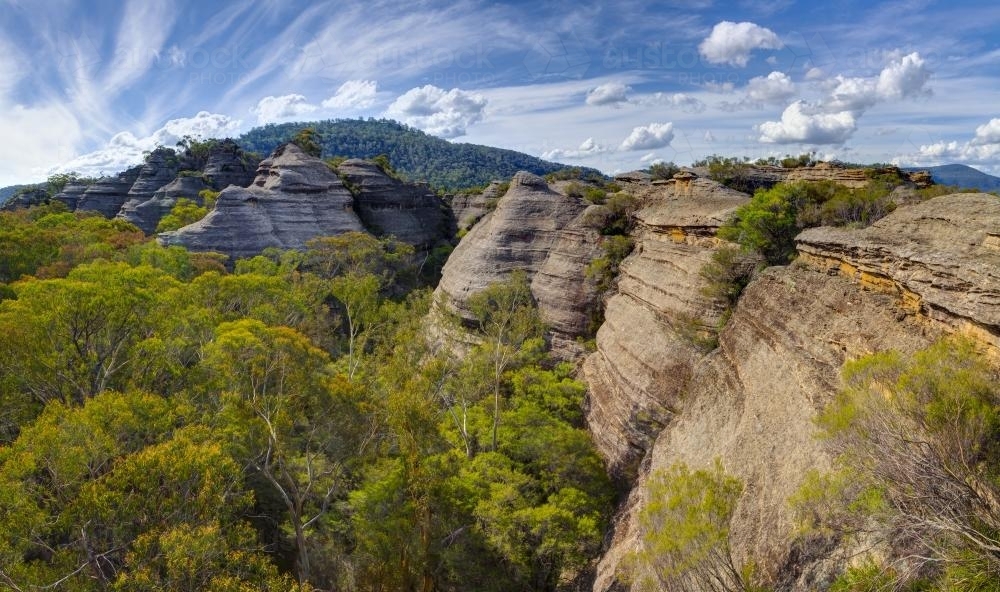 Pagoda Formations - Australian Stock Image