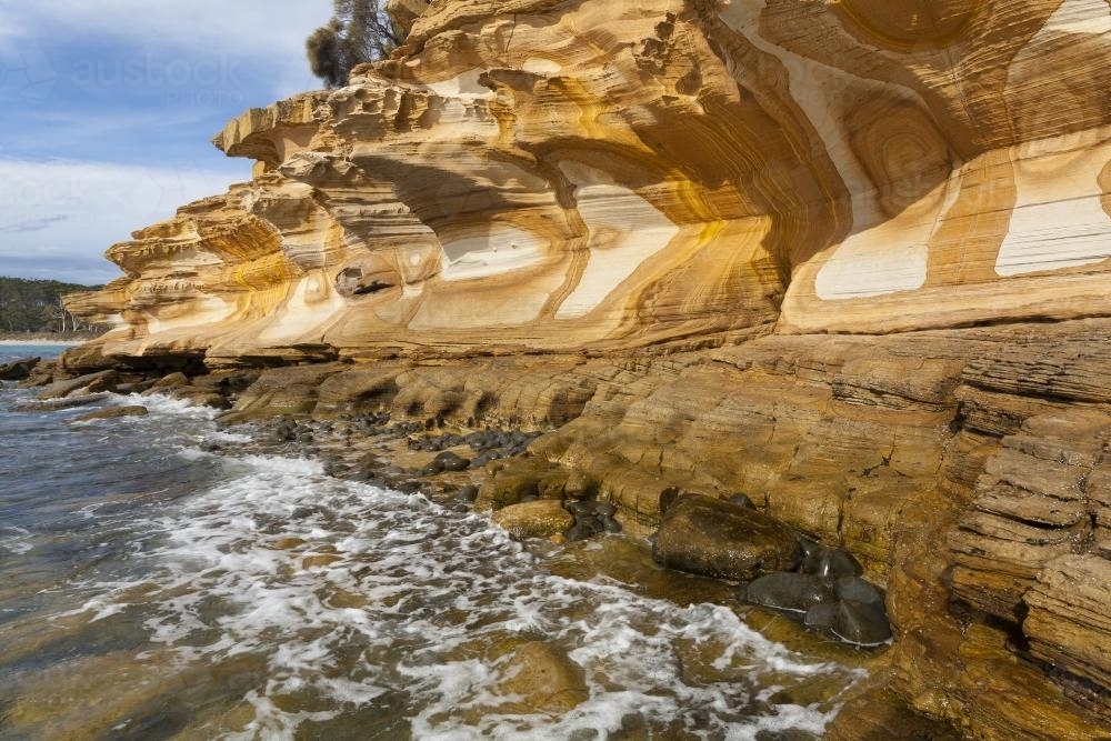 Painted Cliffs - Australian Stock Image