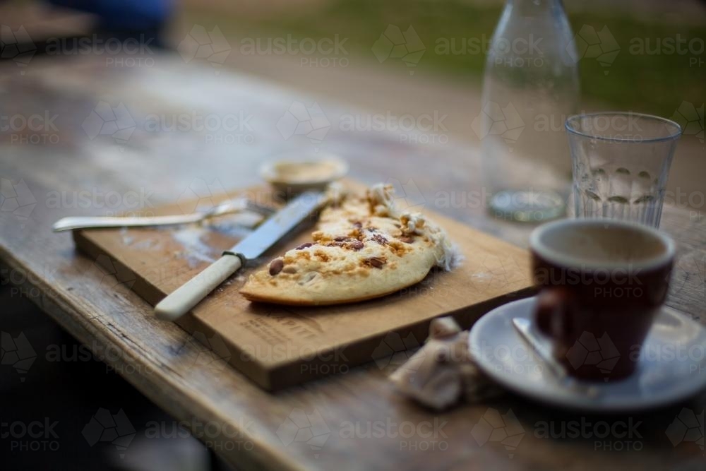 pancake brunch in cafe - Australian Stock Image