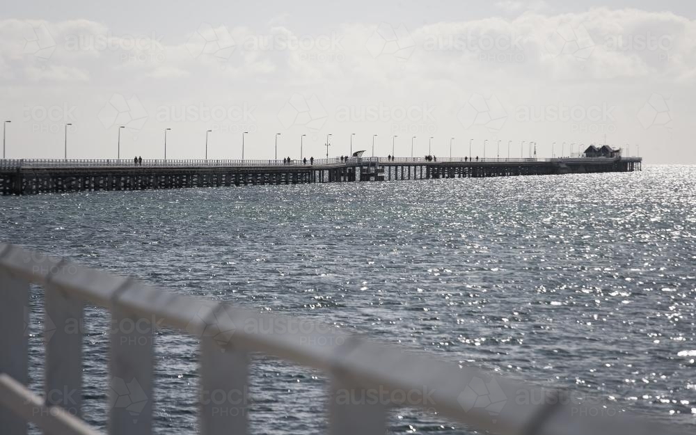 Panorama of Busselton Jetty - Australian Stock Image