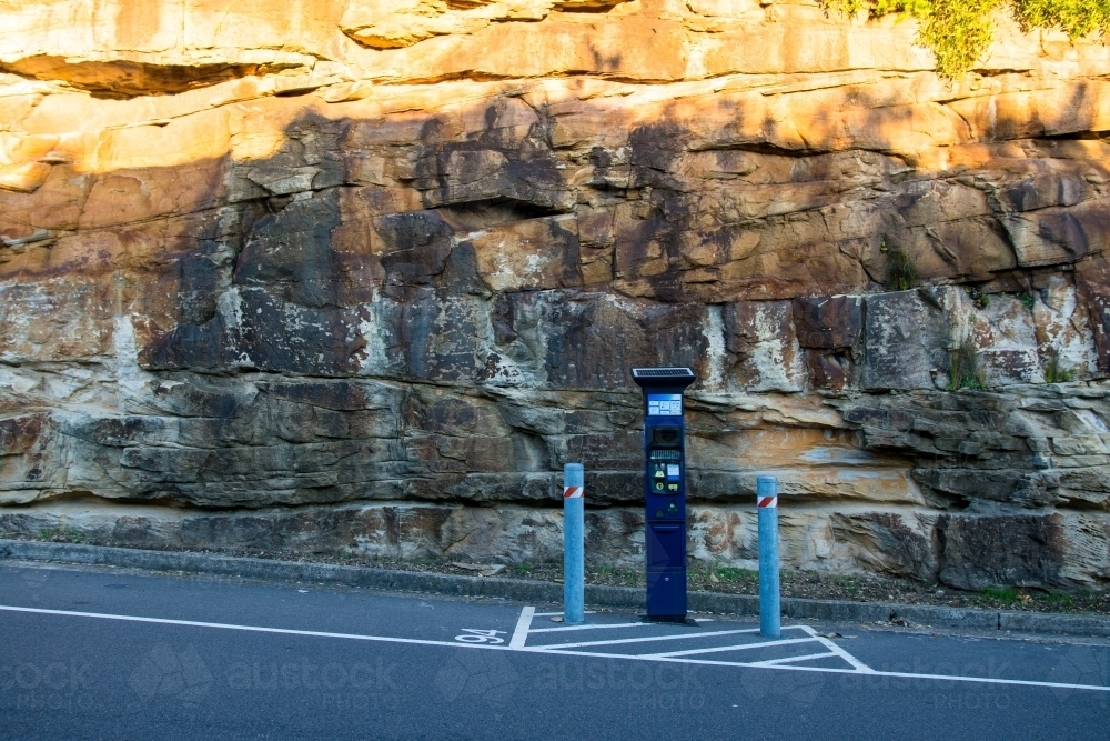 Parking Ticket Machine - Solar Powered - Australian Stock Image