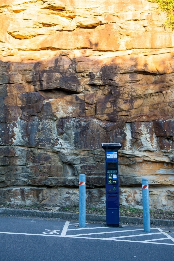 Parking Ticket Machine - Solar Powered - Australian Stock Image