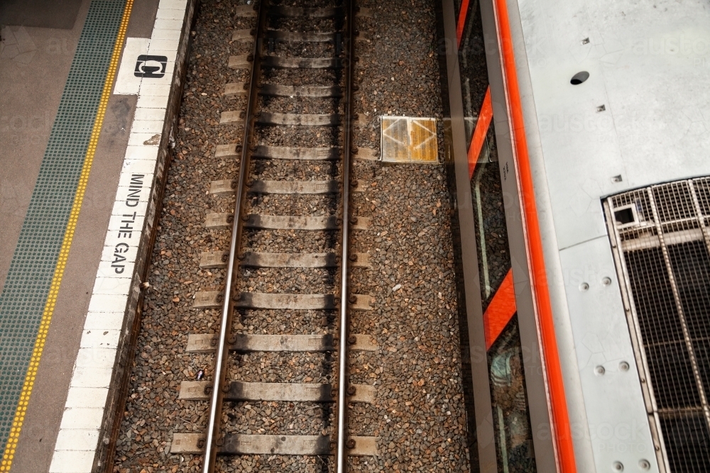 Passenger train at Maitland train station - Australian Stock Image