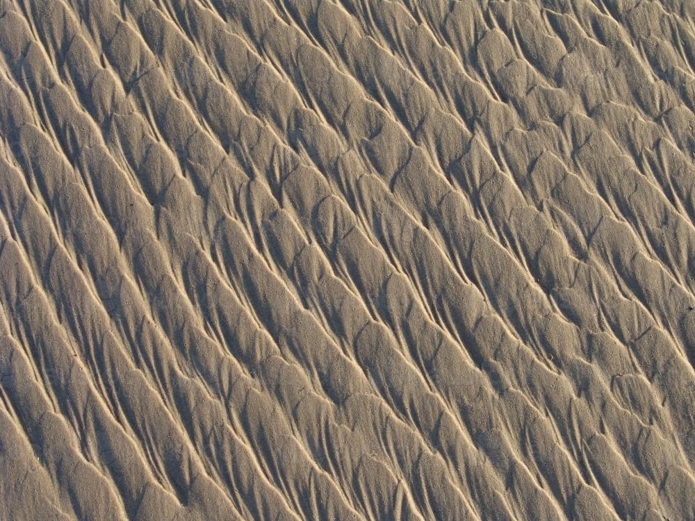 Patterns in sand - Australian Stock Image
