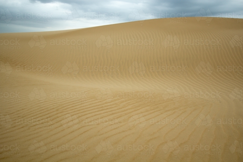 Patterns in sand dunes - Australian Stock Image