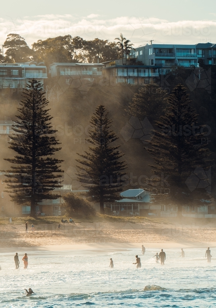People at the Beach - Australian Stock Image