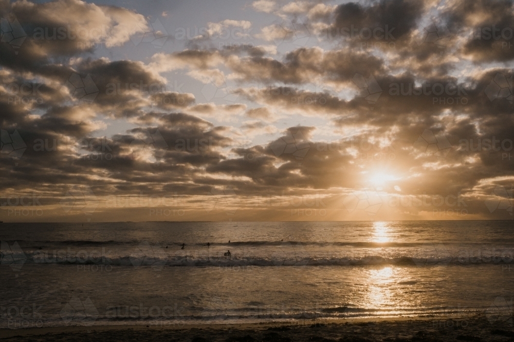 Perth Beach Sunset - Australian Stock Image