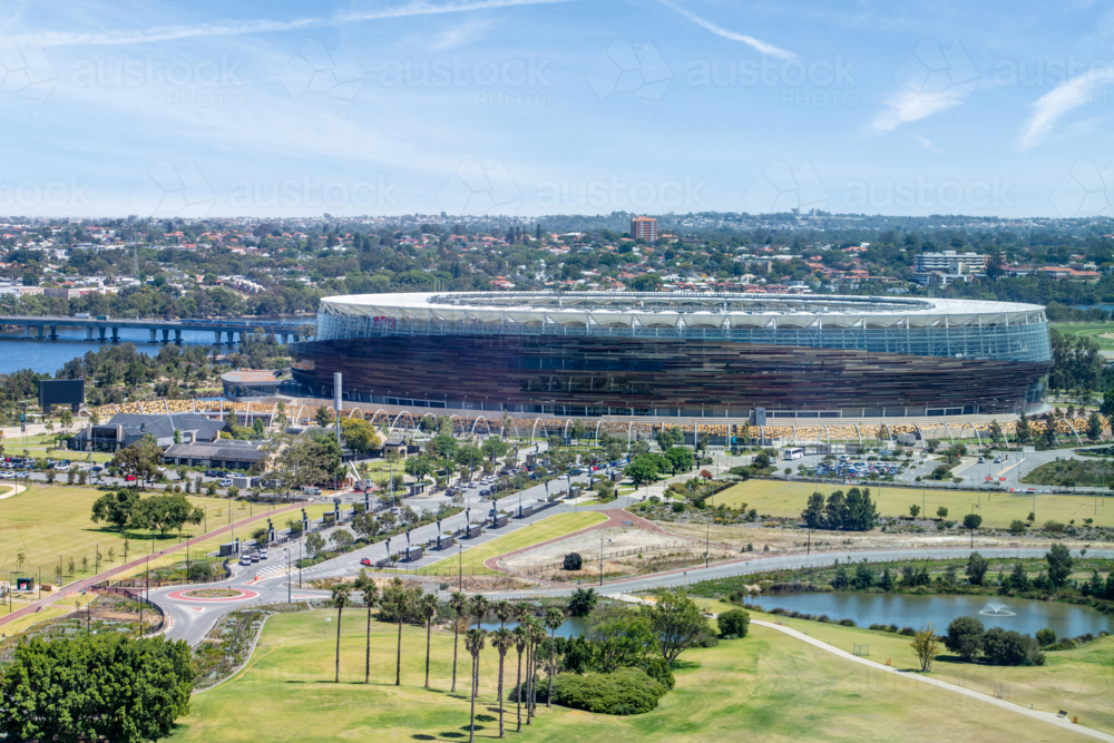 Perth Sports Stadium Burswood - Australian Stock Image