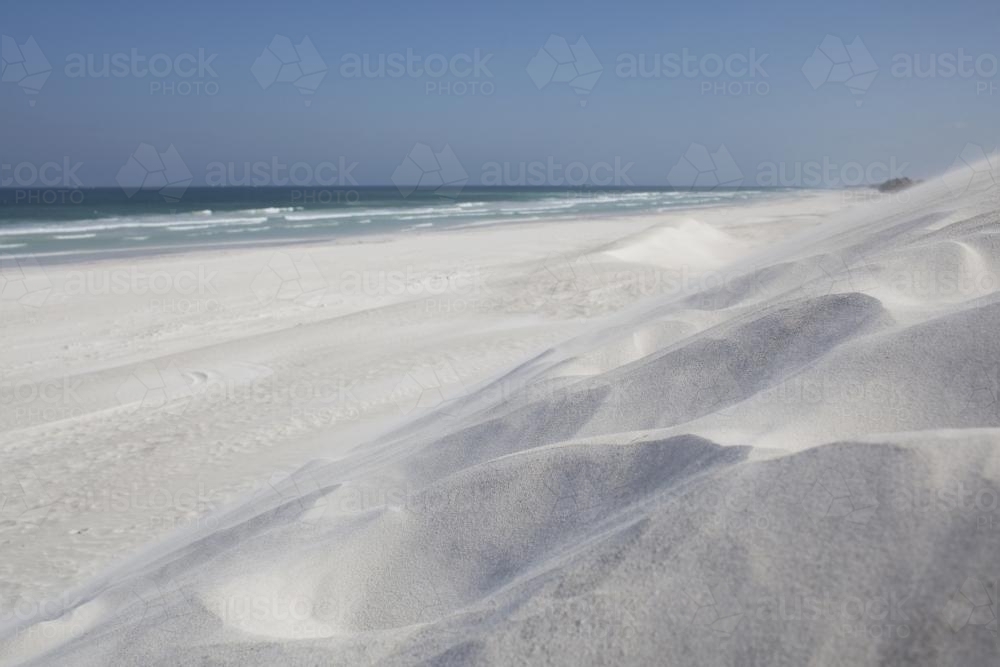 Perth White Sandy Beach - Australian Stock Image