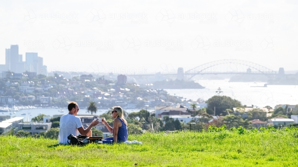 Picnic with a view - Australian Stock Image