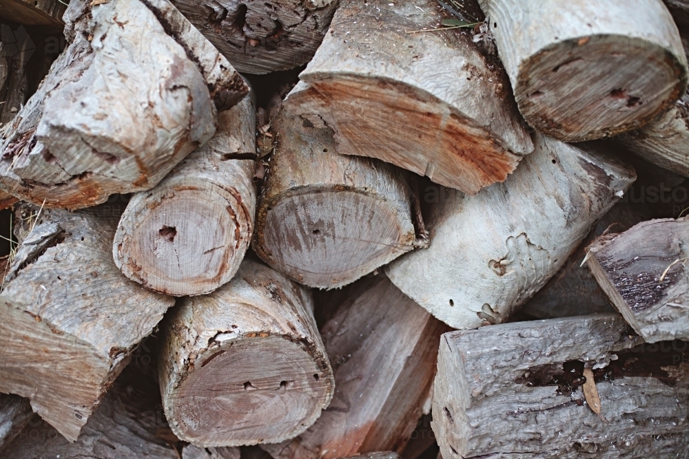 Pile of firewood - Australian Stock Image