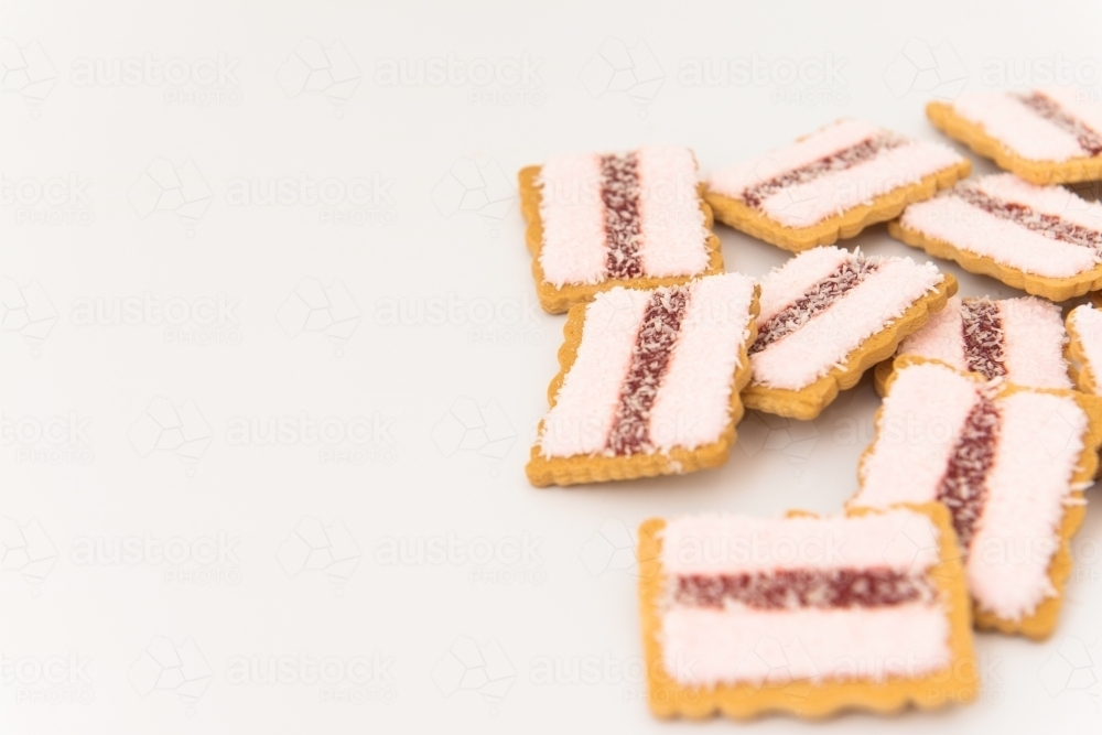 Pile of Ice Vovo biscuits - Australian Stock Image