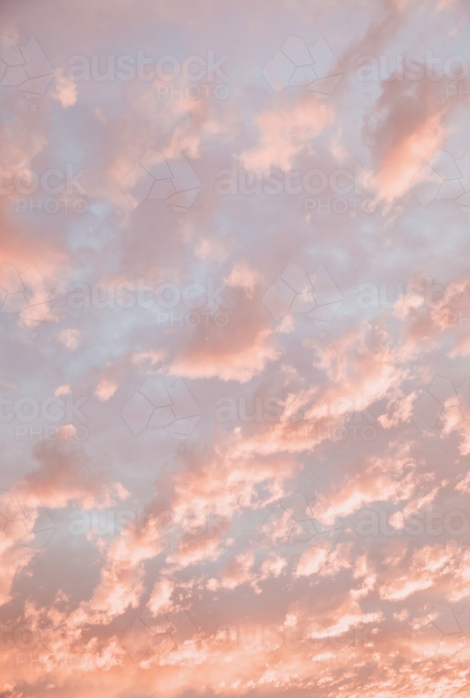 Pink Clouds - Australian Stock Image