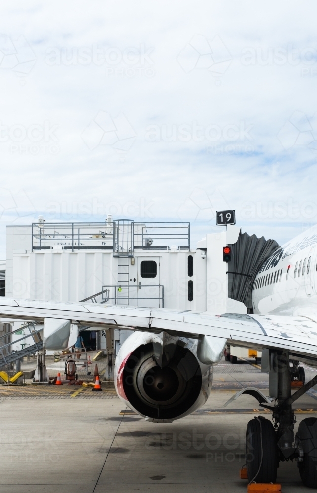 Plane at an airport - Australian Stock Image