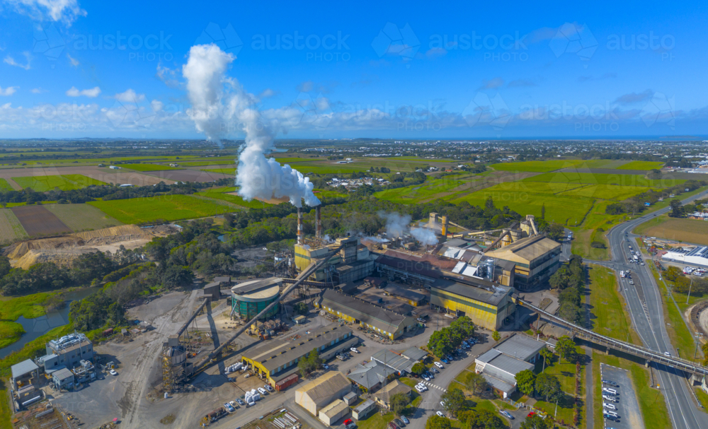 Plane Creek Sugar Mill at Serina, north Queensland, australia - Australian Stock Image