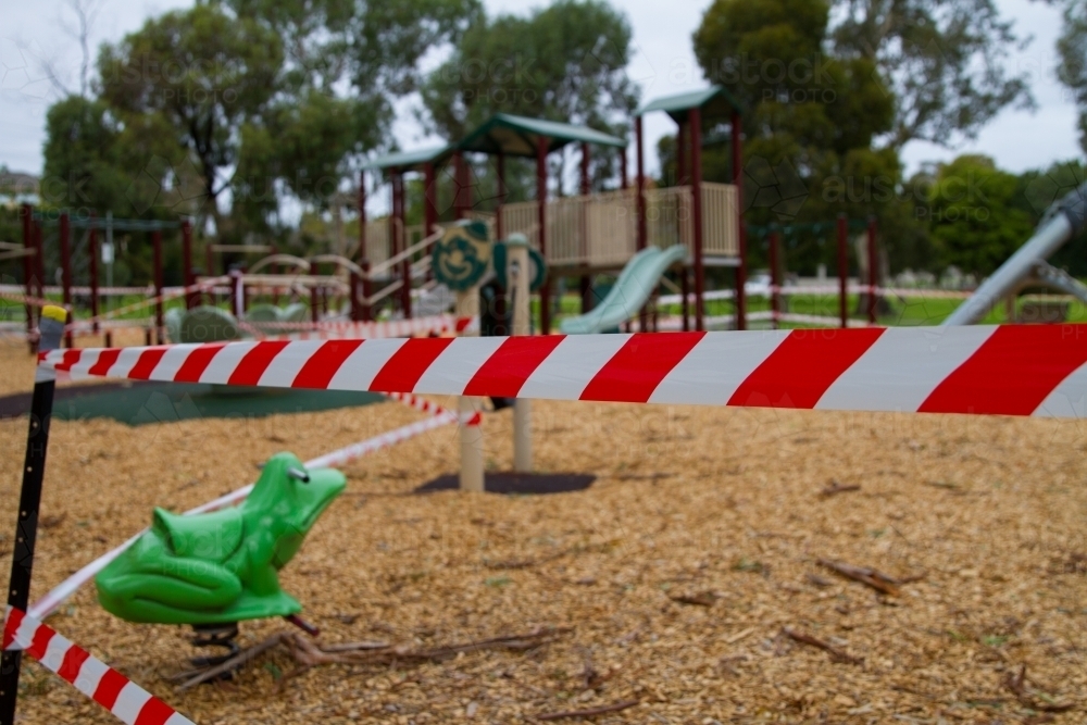 Playground Closed - Australian Stock Image