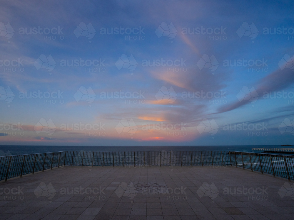 Point Danger, overlooking Duranbah Beach on the Queensland, New South Wales border - Australian Stock Image