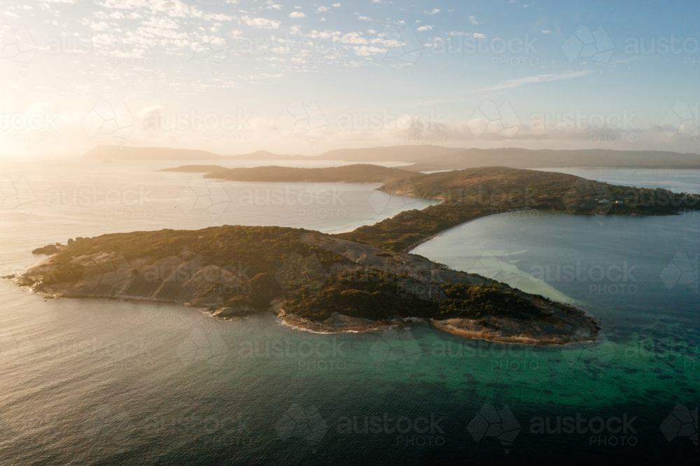 Point Possession aerial view morning light - Australian Stock Image