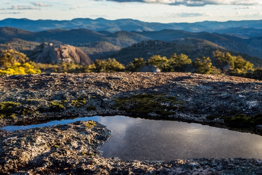 Pool of water on rocks - Australian Stock Image