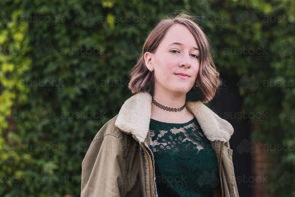 portrait of 16 year old girl - Australian Stock Image