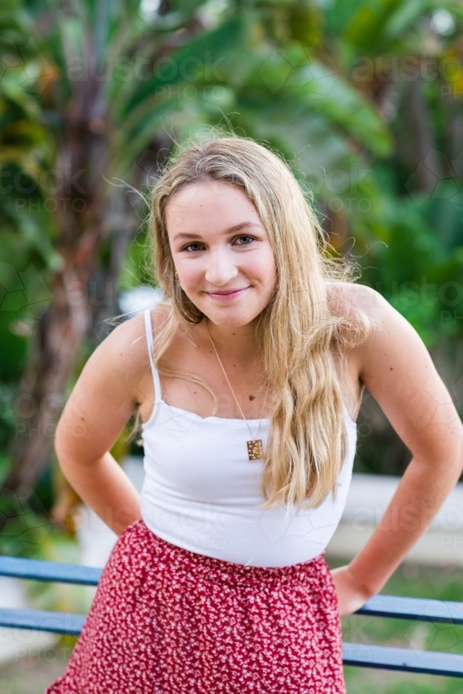 portrait of 16yo teenager - Australian Stock Image