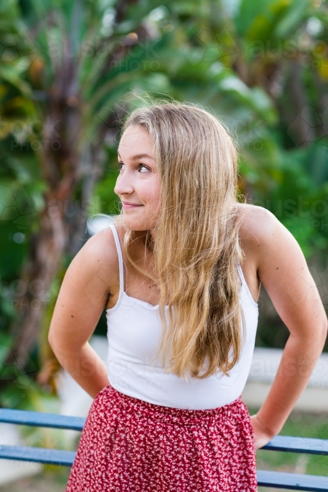 portrait of 16yo teenager - Australian Stock Image