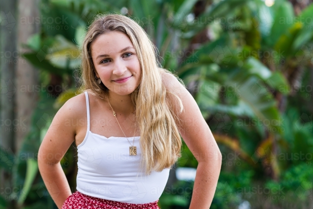 portrait of 16yo teenager - Australian Stock Image