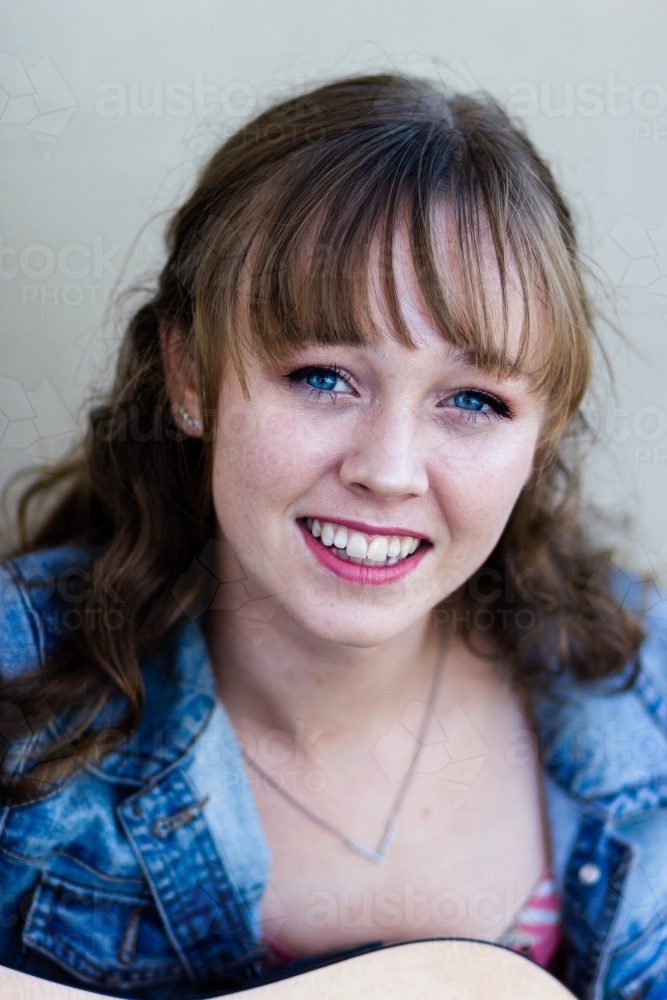 Portrait of a young musician - Australian Stock Image