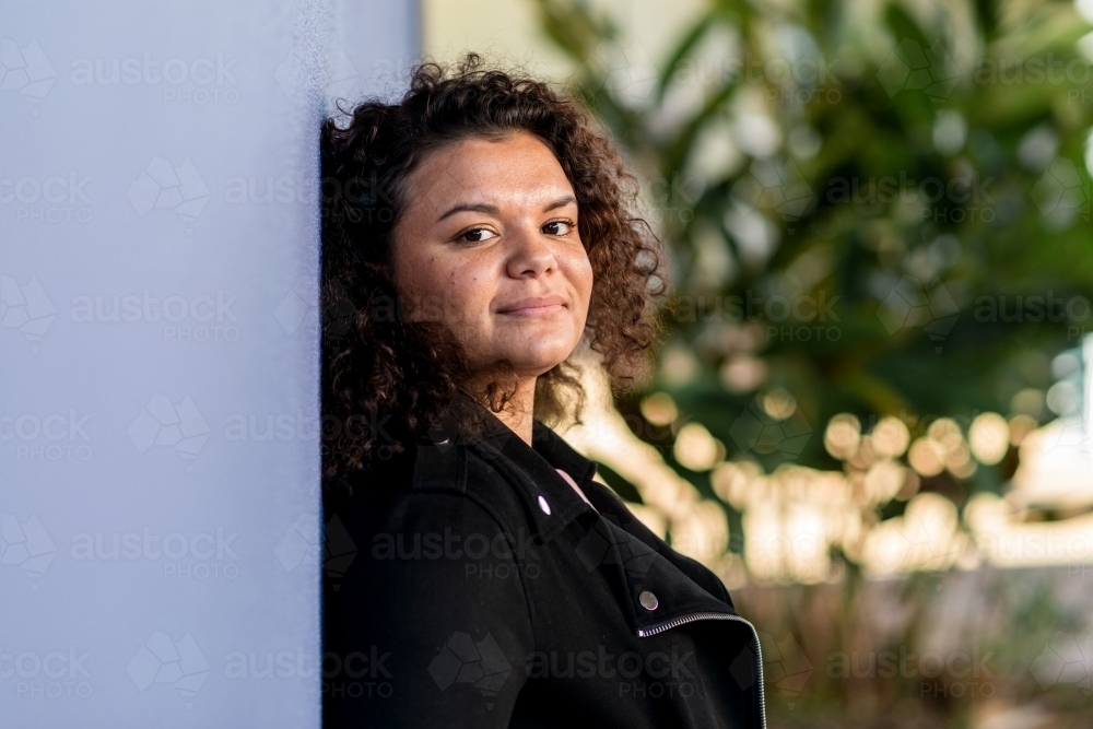 portrait of aboriginal woman   - Australian Stock Image