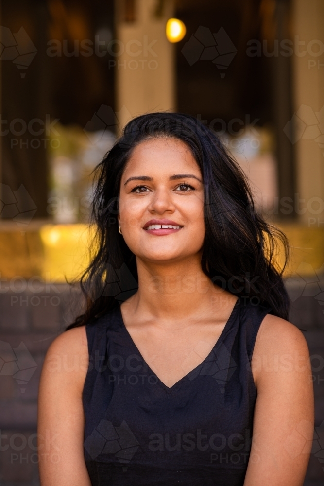 portrait of Indian woman - Australian Stock Image