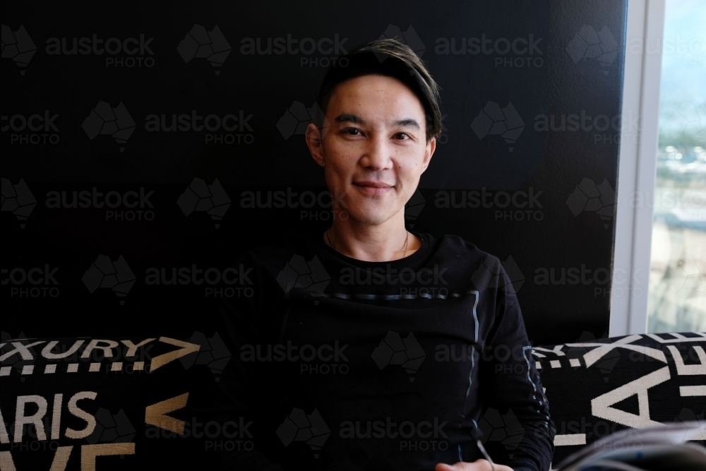 portrait of Southeast Asian multicultural man - Australian Stock Image