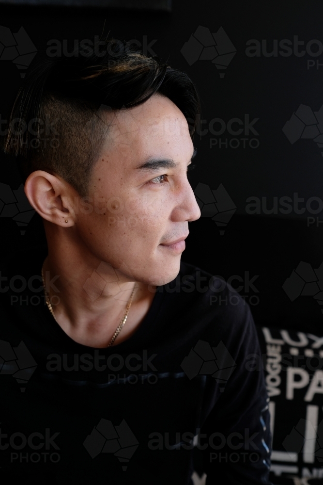 Portrait of Southeast Asian multicultural man - Australian Stock Image