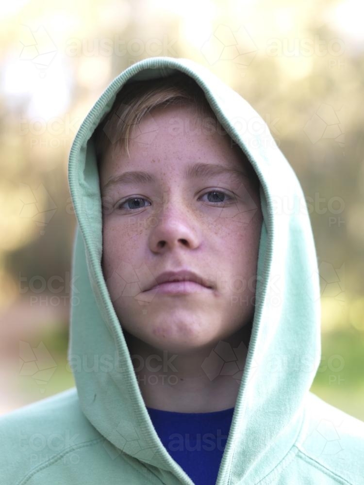 Portrait of young boy - Australian Stock Image