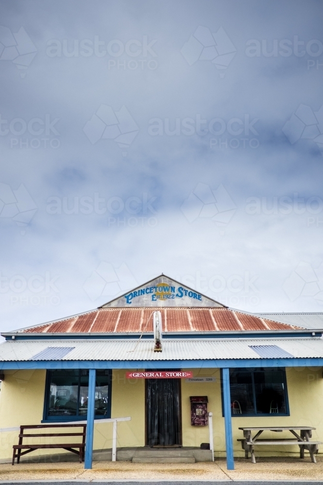 Prince town general store and post office - Australian Stock Image