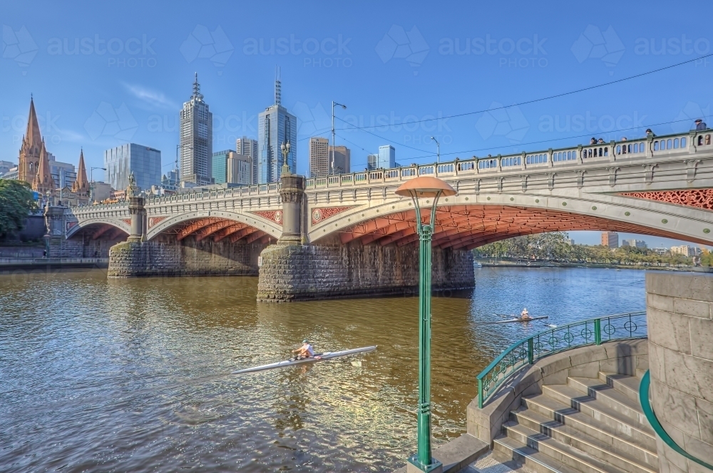 Princess Bridge Melbourne - Australian Stock Image