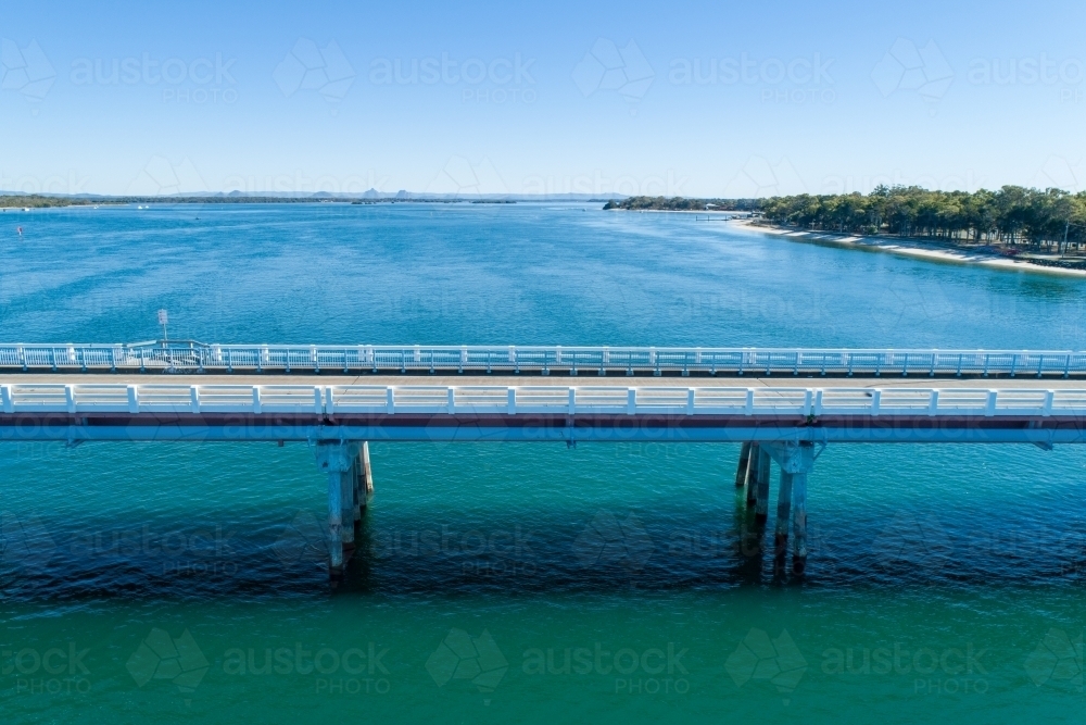 Pumicestone Passage and Bribie Island. - Australian Stock Image