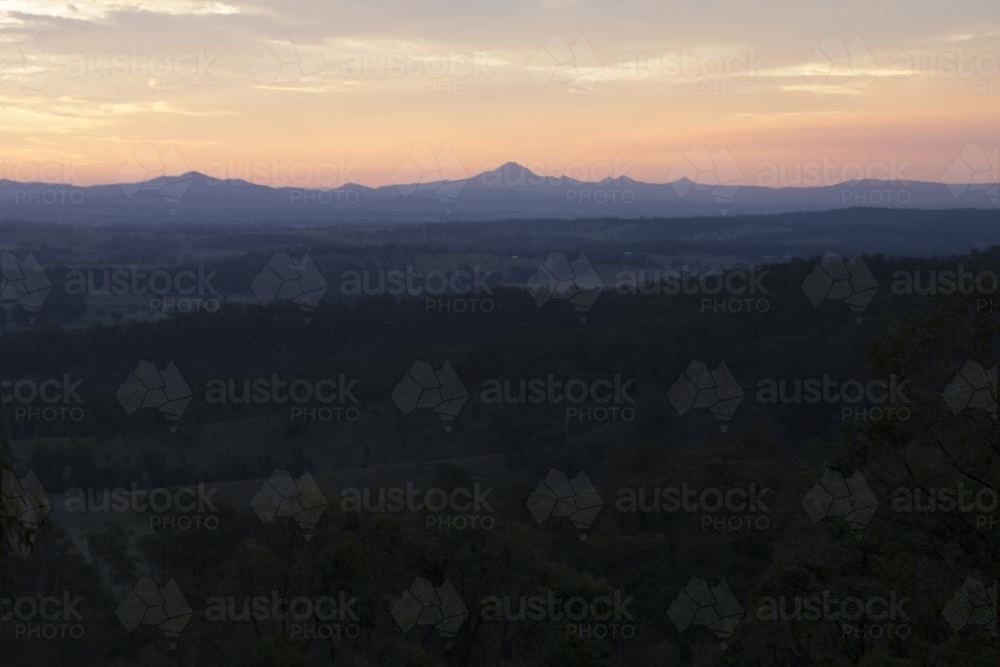 Purple horizon landscape - Australian Stock Image