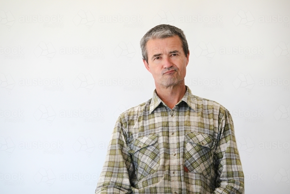 Puzzled man - Australian Stock Image