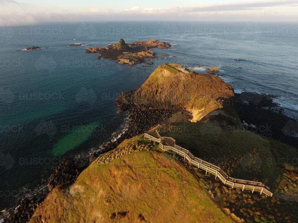 Image of Pyramid Rock, Phillip Island headland in the sunlight
