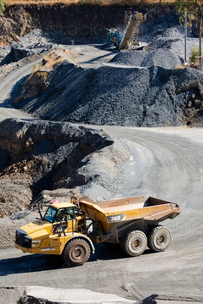 Quarry Operations - Australian Stock Image