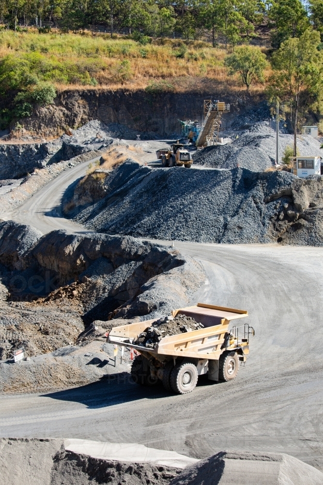 Quarry Operations - Australian Stock Image