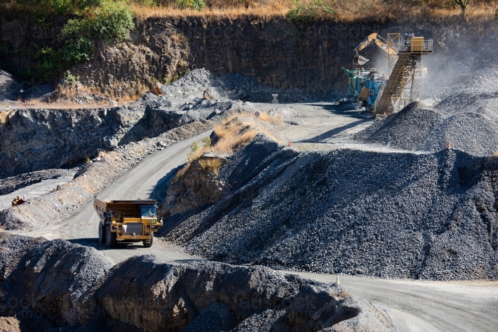 Quarry Operations - Australian Stock Image