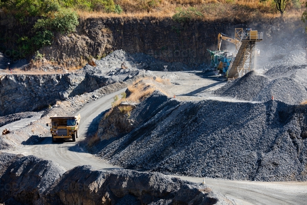 Quarry Operations - Australian Stock Image