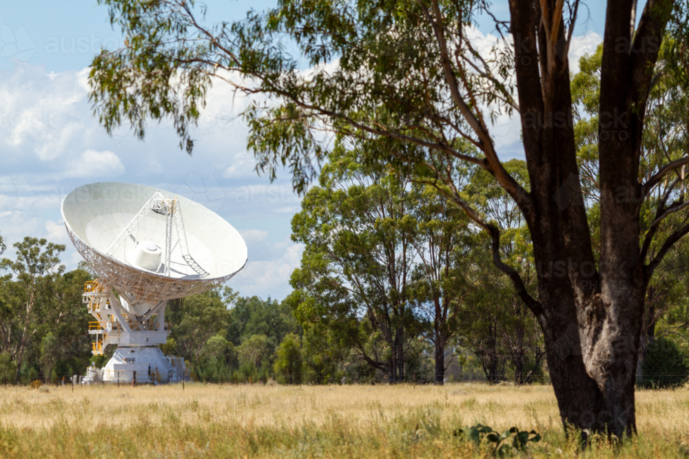 Radio telescope of the Australia Telescope Compact Array - Australian Stock Image