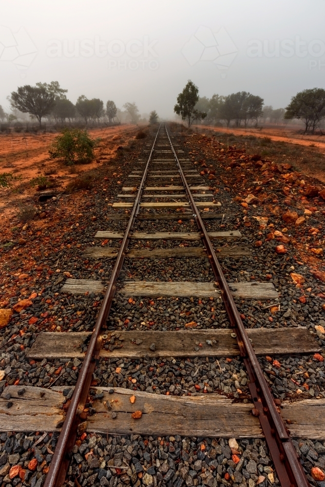 Railway Line - Australian Stock Image