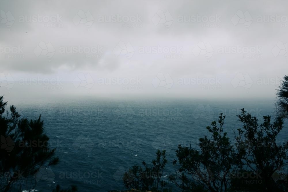 Rain Over Sea - Australian Stock Image