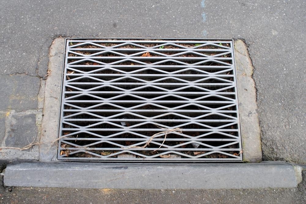 Rain water drain - Australian Stock Image