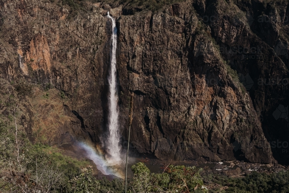 Rainbow waterfall - Australian Stock Image
