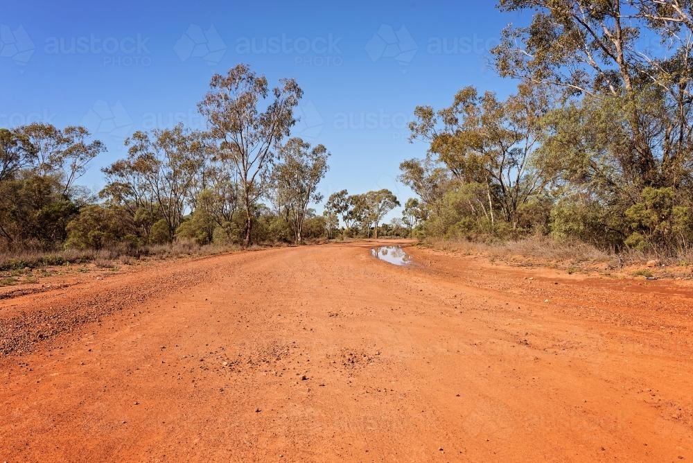 Red dirt road - Australian Stock Image